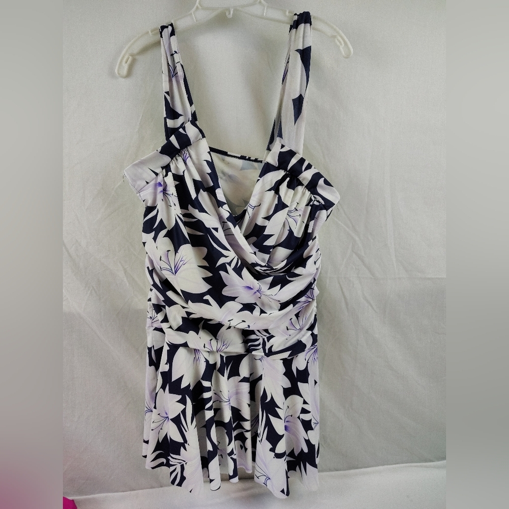 Floral Sleeveless Bathing Suit